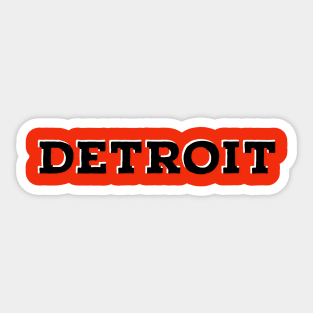 Detroit Red Sticker